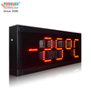 Nueva llegada, tamaño pequeño, 6 pulgadas, solo letrero de temperatura led rojo