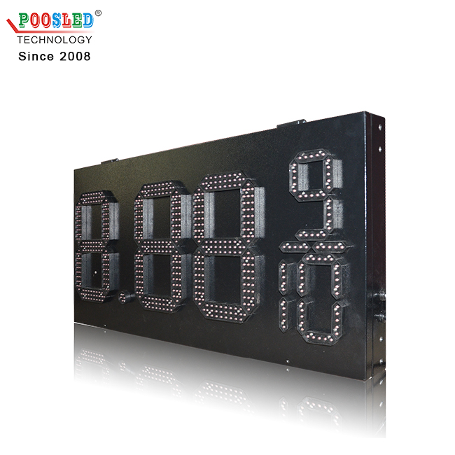 Venta caliente de 12 pulgadas rojo impermeable 8.88 9/10 gasolinera Led signo