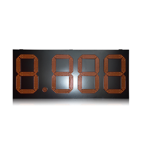 Señal de precio de gas LED roja grande impermeable al aire libre de 24 "8.888