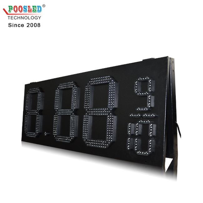 De alta calidad al aire libre IP65 verde 15 '' 8.88 9/10 gasolinera Led señal