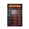Tablero de tipo de cambio de moneda digital con LED rojo para interiores de 1.2 '' + 1.0 "