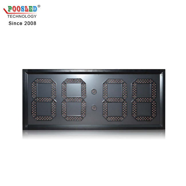 Popular reloj digital led rojo 88:88 de 10 pulgadas para exteriores