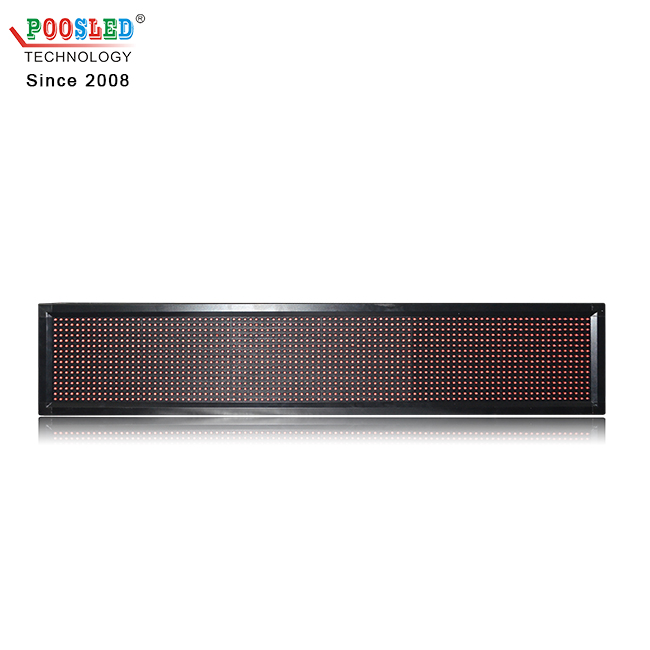 Venta caliente Semi-exterior P10 Rojo 3X1 Control USB Pantalla de mensajes LED
