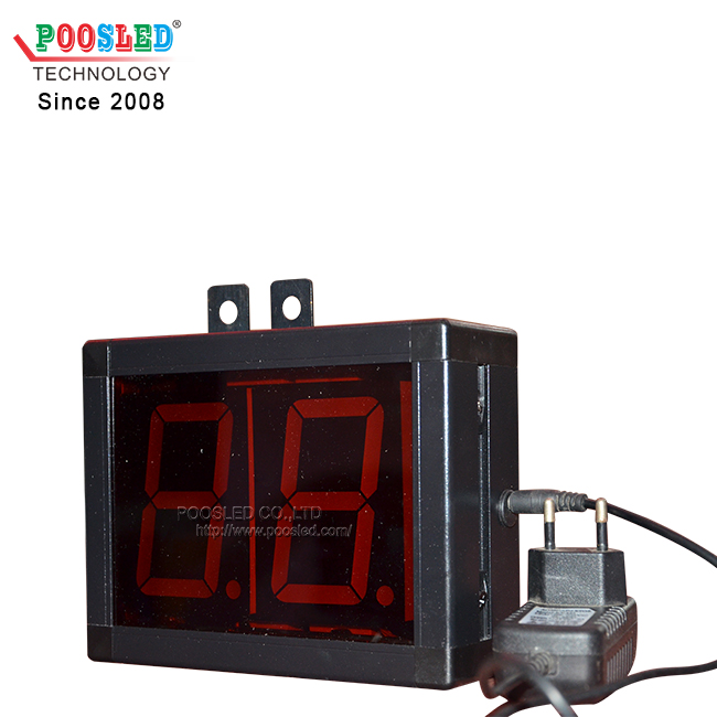Marco de aluminio para montaje en pared Rojo 3 pulgadas Nixie Tube Temporizador de cuenta regresiva