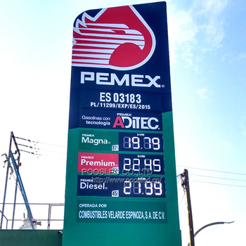 Signo de precio de gas de México