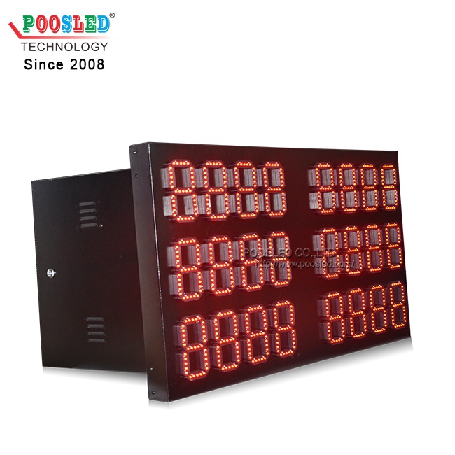 Tablero de tipo de cambio de especificación especial de signo de 7 segmentos LED de color de alta calidad