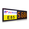 Precio de pantalla LED de publicidad de control inalámbrico para gasolinera 7 segmentos D15 `` + 6 '' pantalla LED señal de gas de aceite para exteriores